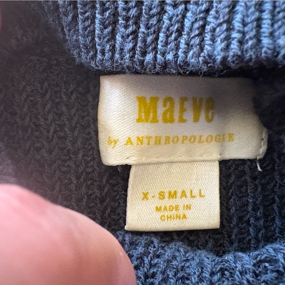 Anthropologie MAEVE Puff-Sleeve Breton Sweater Tee Sailor Stripe Nautical XS/S - Picture 6 of 6